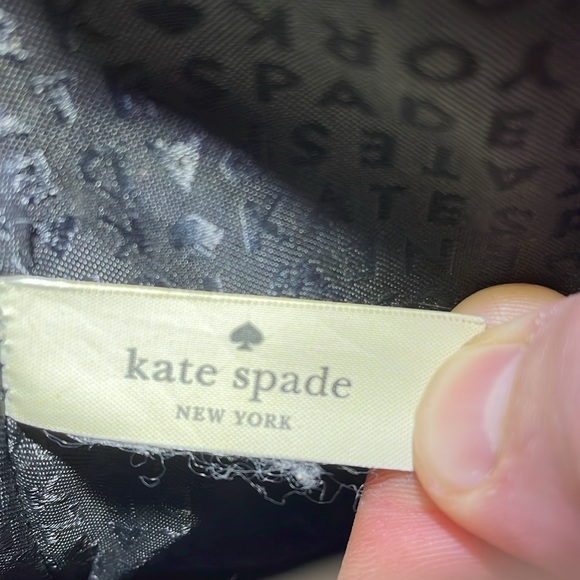 ♠️KATE SPADE cream and black genuine leather hand/shoulder bag.  OS - Picture 12 of 13